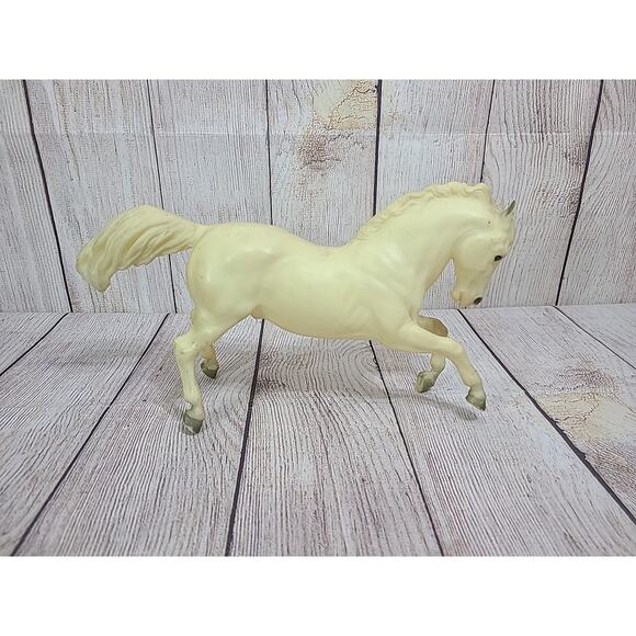 Vintage Breyer Alabaster Rearing Stallion Horse Fighting 12" Collectible USA - Picture 9 of 16